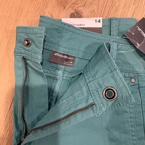 Eddie Bauer Teal Curvy Womens shorts- Size 14